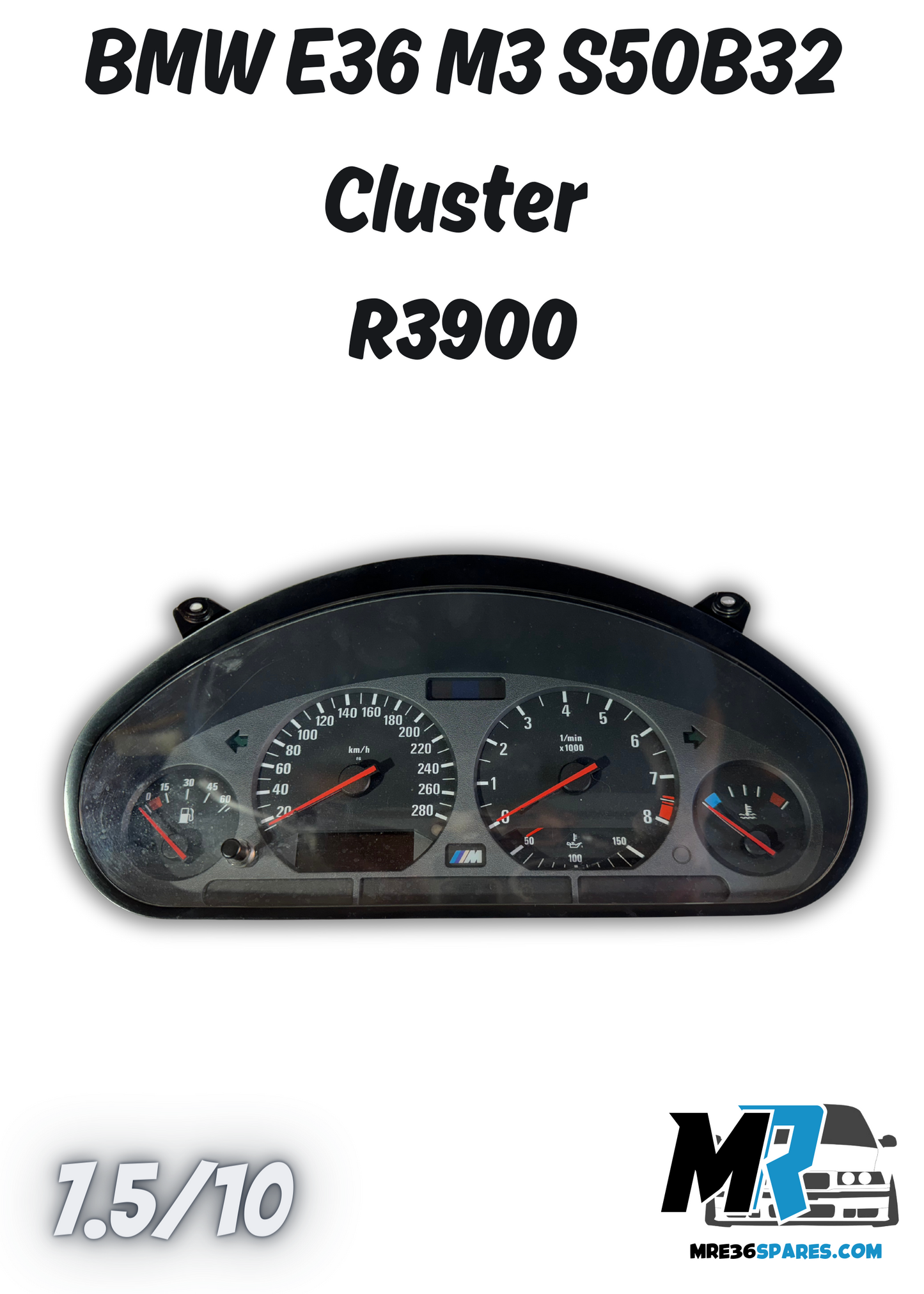 BMW E36 M3 S50B32 CLUSTER