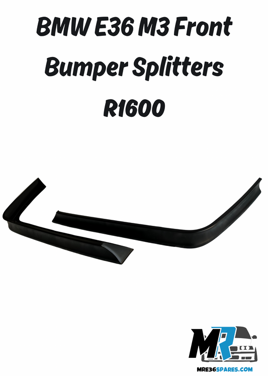 BMW E36 M3 FRONT BUMPER SPLITTERS